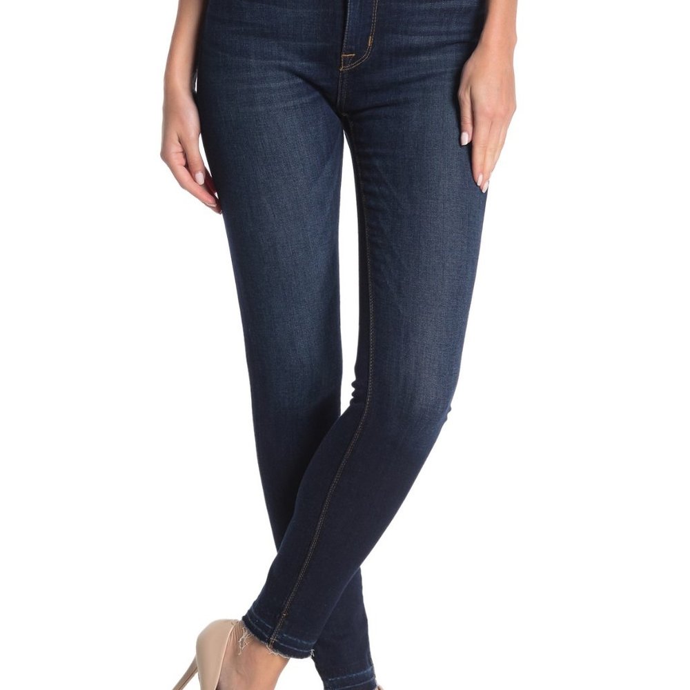 Blair High-Rise Super Skinny with Raw Classic Blue